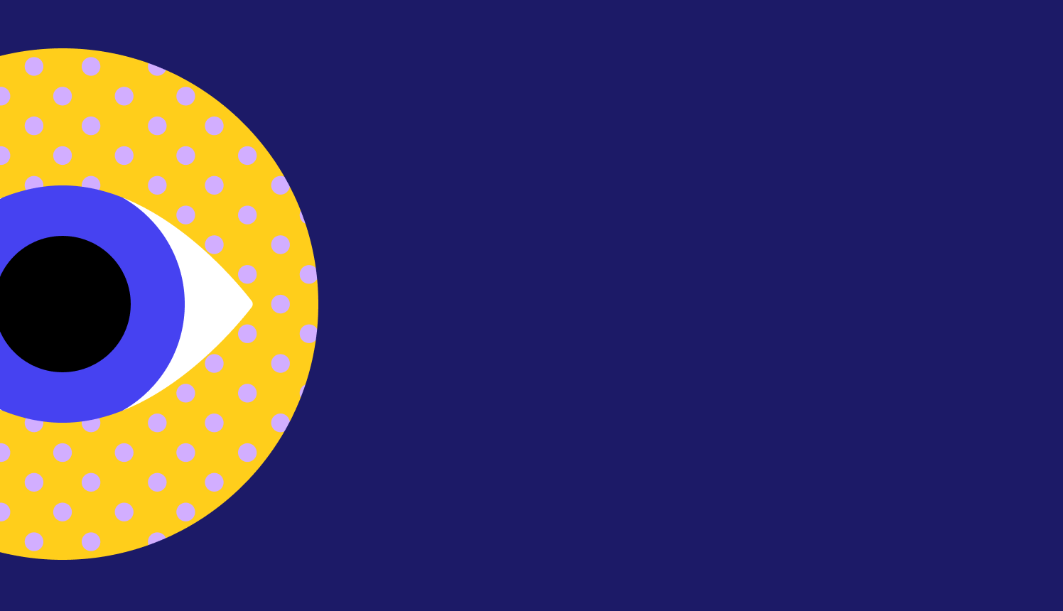 תמונת אוירה - רקע כחול ועין מאוירת